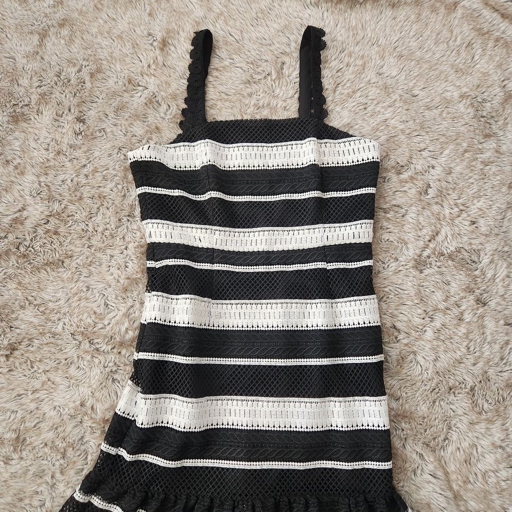 La Maison Talulah Darling One Midi Dress Black And White NWT Women's Size XL - Picture 6 of 14